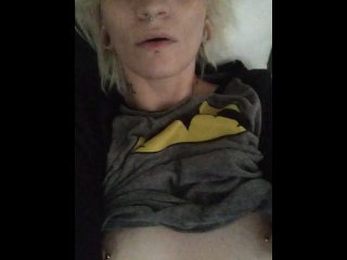 short hair, hairy pussy fuck, small tits, blonde