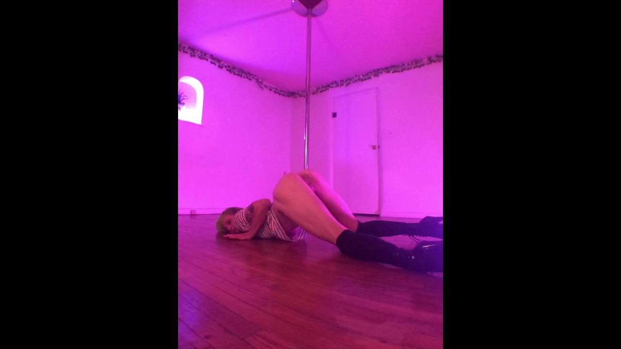 hot floor fucking dance in stripper heels - ftm femboy