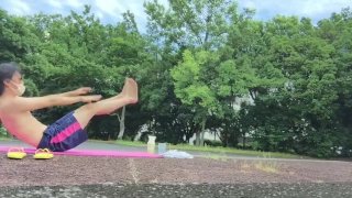 Een Japans idool doet een zeer intense sekstraining op de locatie van de Olympische Spelen in Tokio!