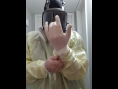 Cum on my gas mask