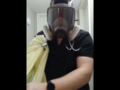 Cum on my gas mask