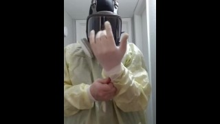 Cum on my gas mask
