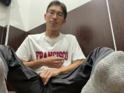 Preview 3 of Hot Japanese Schoolboy Masturbation Cumshot own Foot Uncensored Amateur