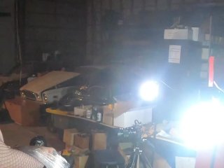 Femdom wraps sub in saran wrap and_is slowly_edged