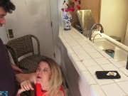 Preview 6 of Stepmom gets pics for anniversary of secretary sucking husband's dick so she fucks her stepson