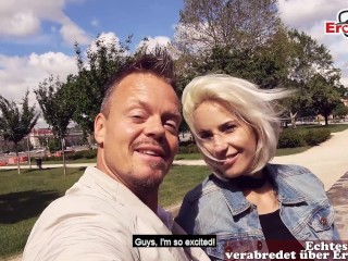 BUDAPEST PICK UP - German Tourist Meet and Fuck Blonde Slut at Real Sexdate