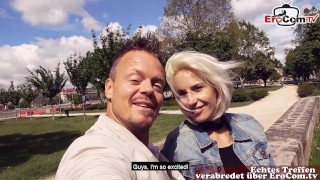 BUDAPEST PICK UP - Deutscher Tourist findet blonde schlampe zum Sextreffen in Ungarn und schleppt si