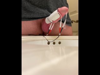 hands free orgasm, solo male, vertical video, cumshot