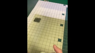 Masturbación rápida en el baño del trabajo