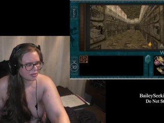 solo female, big boobs, amateur, naked gamer