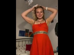 Video Shy, sexy, innocent, posh British girl strips down for you