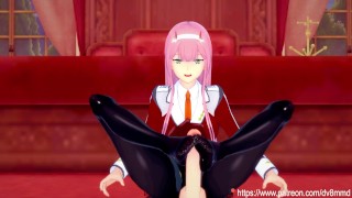 Darling In The FRANXX Zero Two Footjob And Riding Hentai