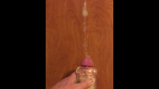 Ejaculation d’une séance de masturbation Fleshligh Quickshot
