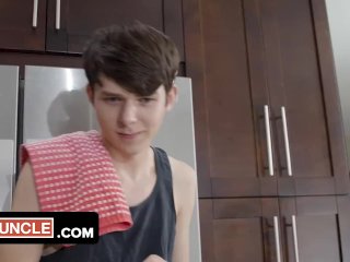 Tiny Innocent Boy Can't Resist The Muscular Plumber And Eats Him Out Before Taking His Hard Cock screenshot number 1