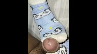 Sock job feet