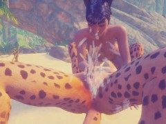 Trap the Cat FURRY lesbian sex on the beach