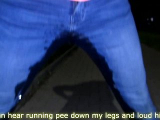 peeing jeans at night