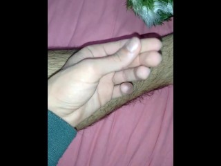Male Passing his Hands over his Legs