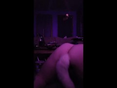 Shaking my ass with a furry butt plug