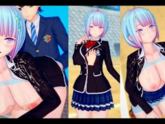 【エロゲーコイカツ！】性格電波のショートカット爆乳のおっぱい揉みまくりH！(アニメ3DCG動画)[Hentai Game Koikatsu! Anime 3DCG Video]