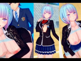 【エロゲーコイカツ！】性格電波のショートカット爆乳のおっぱい揉みまくりH！(アニメ3DCG動画)[Hentai Game Koikatsu! Anime 3DCG Video]