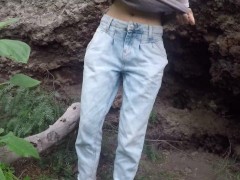 pee outside