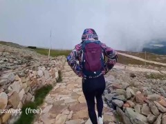 Video Zuzu Sweet sucking it in public Mountains adventures intro POV