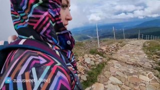 Zuzu Sweet Sucking It In Public Mountains Adventures POV Introduction