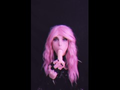 Femboy Practices Deepthroat