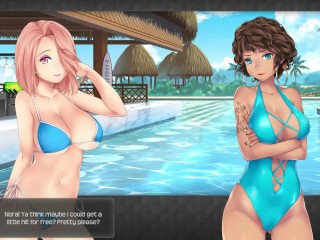 HuniePop 2 - Double Date - Part 3 Sexy Girl with Bikini new by LoveSkySan