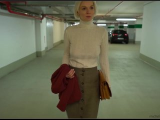 submissive business women in public