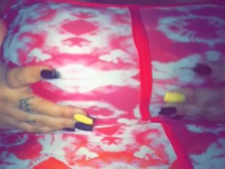 Massaging my big tits