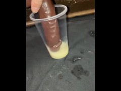 Coating it for her, Dipping my wife’s bbc dildo into my thawed cum (over 10 loads)