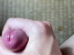 「アッ、イっちゃう///」ローション手コキで喘ぎながら射精する早漏ド変態～オナニー中毒～ - Screenshot 15 of 16 - Japanese