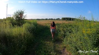 Outdoor Sex, She Takes me to Quite & Beautiful Place to Fuck Me- MarLyn Chenel