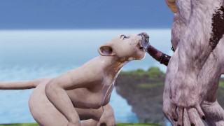 Furry Monster avler saftig fitte | Big Cock Monster | 3D Porn