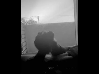 ebony, black dick, vertical video, masturbation