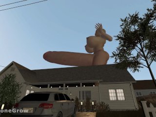 Backyard Giantess Growth (POV,Futa, Penis_Expansion)