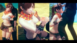 【Hentai Game Ai Shoujyo 】Grote tieten marskramer is over tieten gewreven. En seks. (Anime 3DCG-video