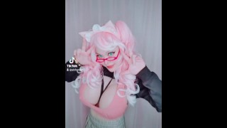 pink hair egirl mmd dance meme gamer streamer hot asian girl