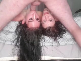 Using Not 1 But 2 Whores_Mouths as My Personal Cock Pocket While They Both_Lay Upside Down
