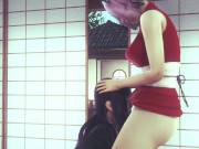 Preview 2 of [NARUTO] Sakura growed massive futa cock and banged Hinata (3D PORN 60 FPS)