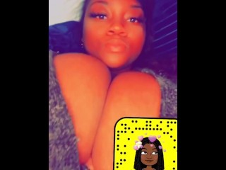 Big Titty Black Girl Teases Snapchaters with TittySnap