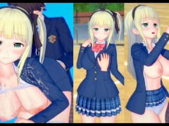 【エロゲーコイカツ！】金髪爆乳強気「柚季(オリキャラ)」のおっぱい揉みまくりH！(巨乳アニメ3DCG動画)[Hentai Game Koikatsu! ](Anime 3DCG video)