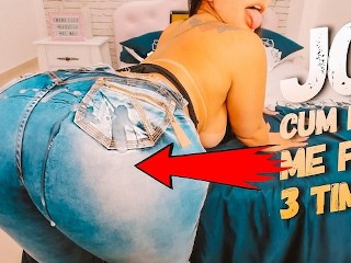 Sexy Grote Kont Latina in Jeansbroek JOI, Aftrekinstructies, Sperma-uitdaging, Ze Daagt Je Uit!!