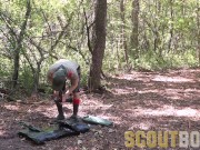 Preview 2 of ScoutBoys - Hairless, virgin Boy Scout barebacked by hung, sleazy bear