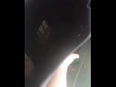 Putting bread inside my sneakers