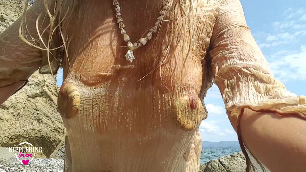 Nippleringlover Nude Beach no Bra see through Wet Shirt Fingering Pierced  Pussy Big Fat Nipple Rings - Pornhub.com