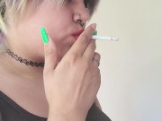 Preview 1 of Smoking and coughing compilation