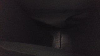 (Crossdresser) panties are seen through the black pantyhose!